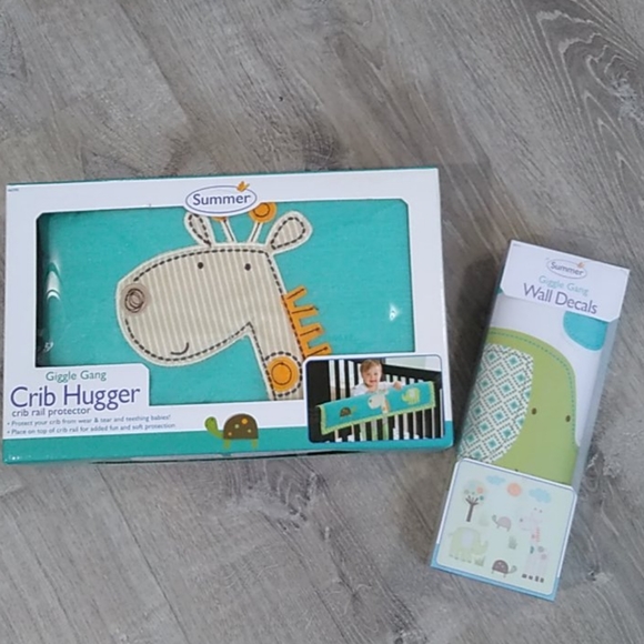NIB Summer Giggle Gang crib hugger Wall decals - Picture 2 of 15
